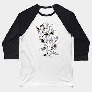 Bees and Roses Baseball T-Shirt